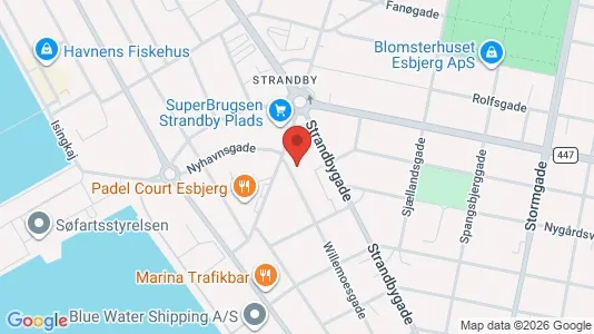 Apartments for rent i Esbjerg Center - kort over placeringen