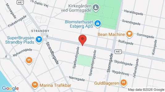 Apartments for rent i Esbjerg Center - kort over placeringen
