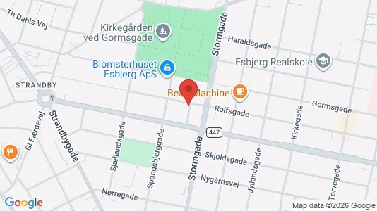 Apartments for rent i Esbjerg Center - kort over placeringen