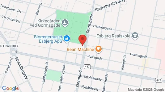 Apartments for rent i Esbjerg Center - kort over placeringen