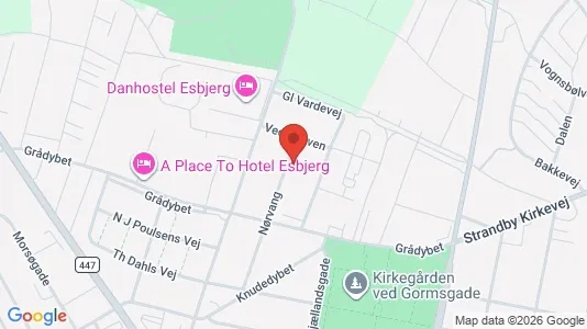 Apartments for rent i Esbjerg Center - kort over placeringen