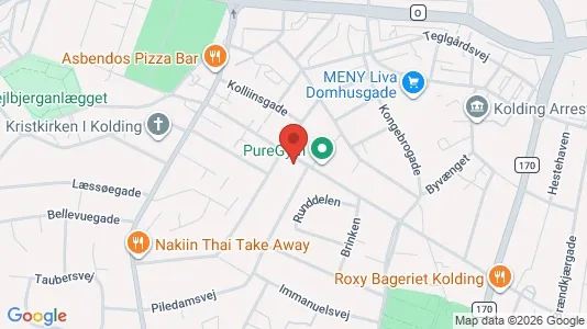 Apartments for rent i Kolding - kort over placeringen