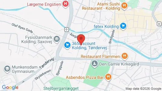 Apartments for rent i Kolding - kort over placeringen