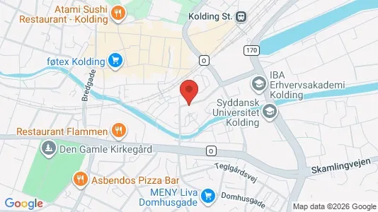 Apartments for rent i Kolding - kort over placeringen