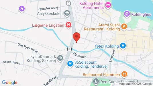 Apartments for rent i Kolding - kort over placeringen