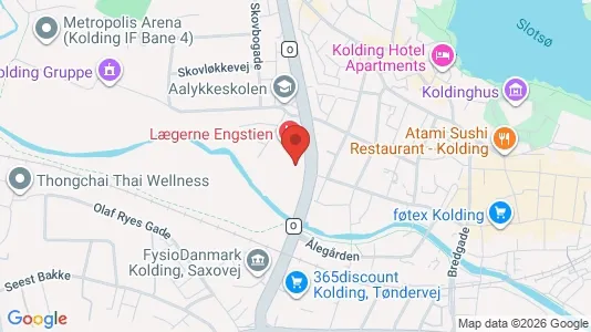 Apartments for rent i Kolding - kort over placeringen