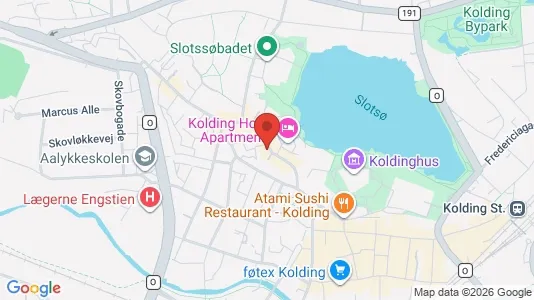 Apartments for rent i Kolding - kort over placeringen
