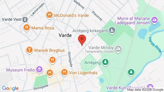Apartments for rent i Varde - kort over placeringen