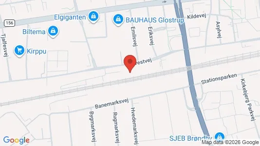 Apartments for rent i Glostrup - kort over placeringen