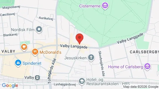 Apartments for rent i Valby - kort over placeringen