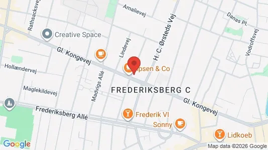 Apartments for rent i Frederiksberg C - kort over placeringen