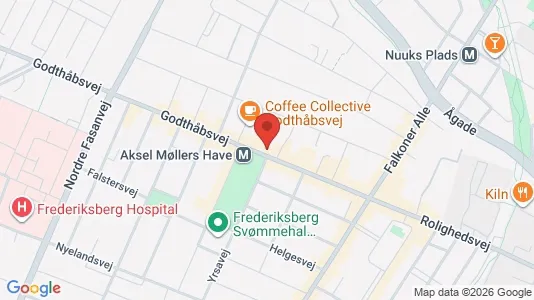 Rooms for rent i Frederiksberg - kort over placeringen