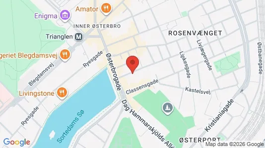 Apartments for rent i Østerbro - kort over placeringen