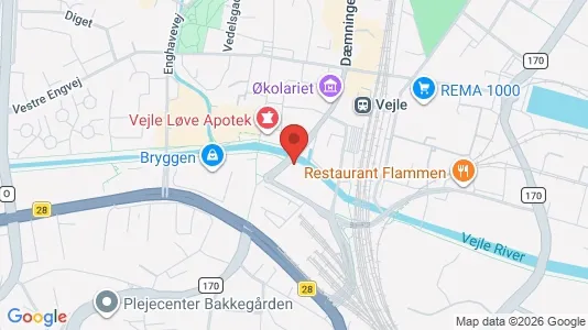 Apartments for rent i Vejle Center - kort over placeringen