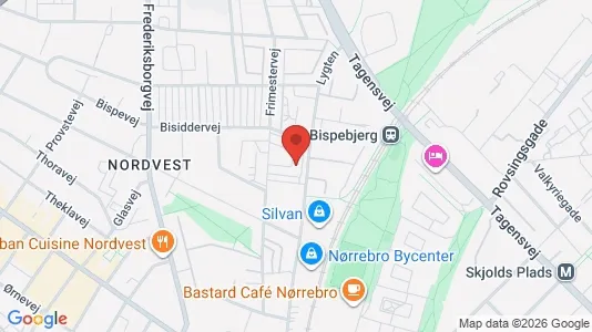 Apartments for rent i Copenhagen NV - kort over placeringen
