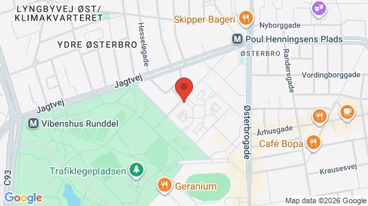 Apartments for rent i Østerbro - kort over placeringen