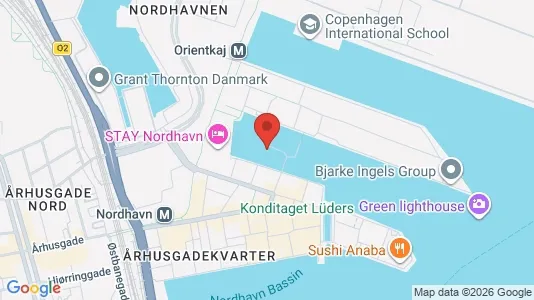 Apartments for rent i Nordhavn - kort over placeringen