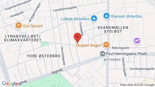 Apartments for rent i Østerbro - kort over placeringen