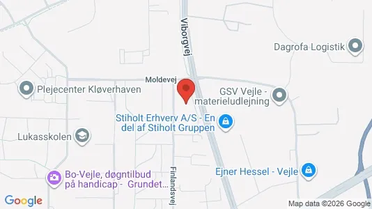 Apartments for rent i Vejle Center - kort over placeringen