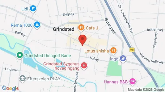 Apartments for rent i Grindsted - kort over placeringen