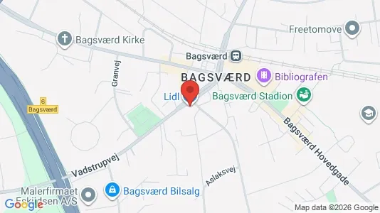 Apartments for rent i Bagsværd - kort over placeringen