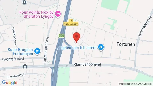 Apartments for rent i Kongens Lyngby - kort over placeringen
