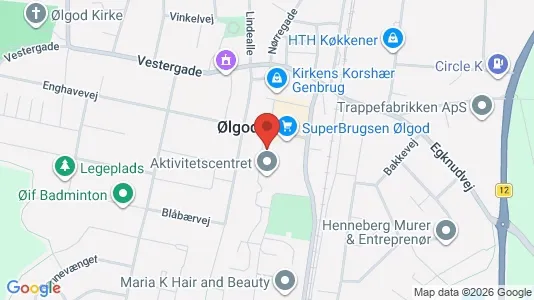 Apartments for rent i Ølgod - kort over placeringen