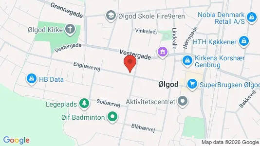 Apartments for rent i Ølgod - kort over placeringen