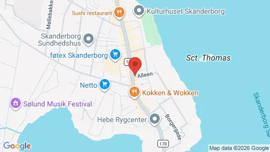 Apartments for rent i Skanderborg - kort over placeringen