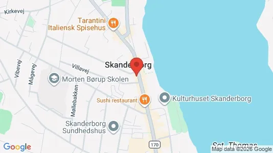 Apartments for rent i Skanderborg - kort over placeringen