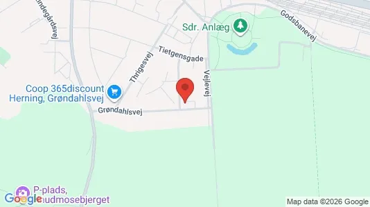 Apartments for rent i Herning - kort over placeringen