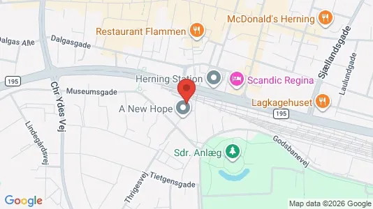 Apartments for rent i Herning - kort over placeringen
