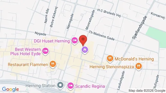 Apartments for rent i Herning - kort over placeringen