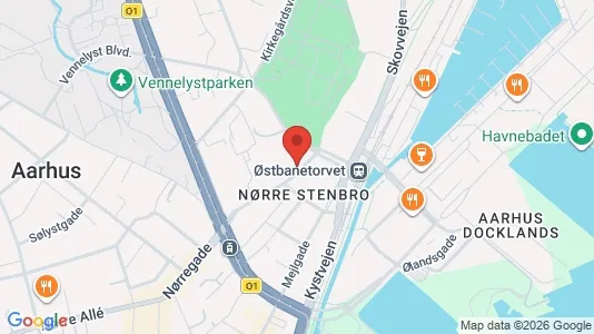 Apartments for rent i Aarhus C - kort over placeringen