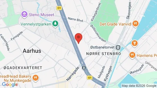 Apartments for rent i Aarhus C - kort over placeringen