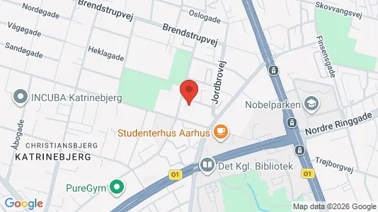 Apartments for rent i Aarhus N - kort over placeringen