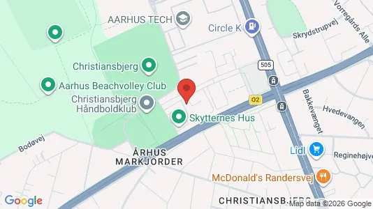 Rooms for rent i Aarhus N - kort over placeringen