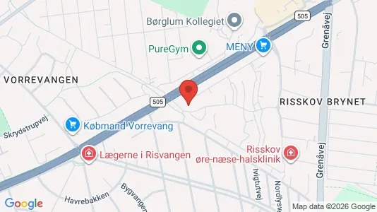Apartments for rent i Risskov - kort over placeringen