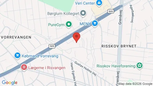 Apartments for rent i Risskov - kort over placeringen