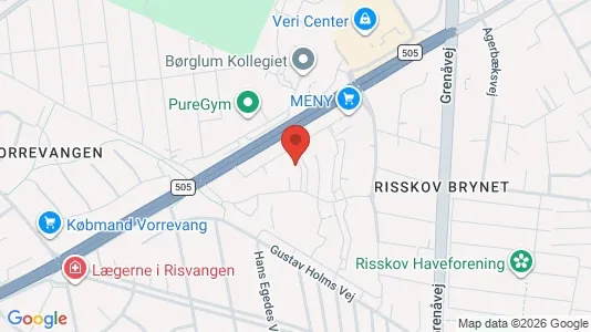 Apartments for rent i Risskov - kort over placeringen
