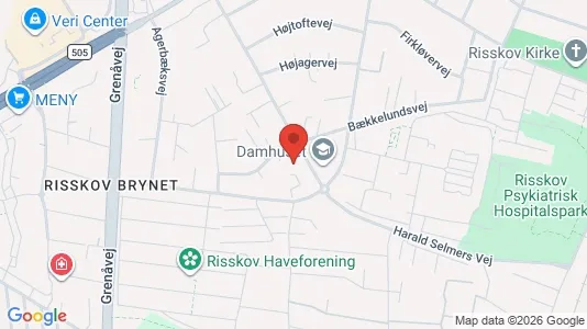Apartments for rent i Risskov - kort over placeringen