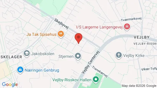 Apartments for rent i Risskov - kort over placeringen