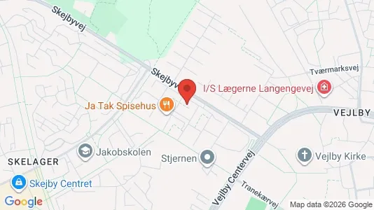 Apartments for rent i Risskov - kort over placeringen