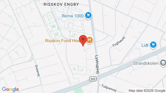 Apartments for rent i Risskov - kort over placeringen