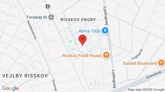 Apartments for rent i Risskov - kort over placeringen