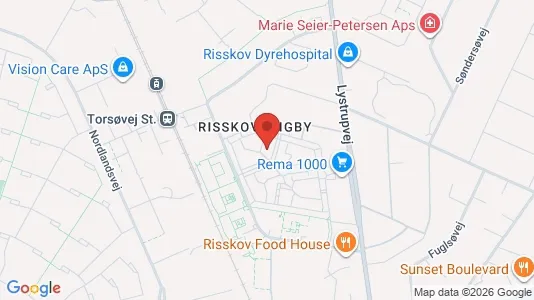 Apartments for rent i Risskov - kort over placeringen