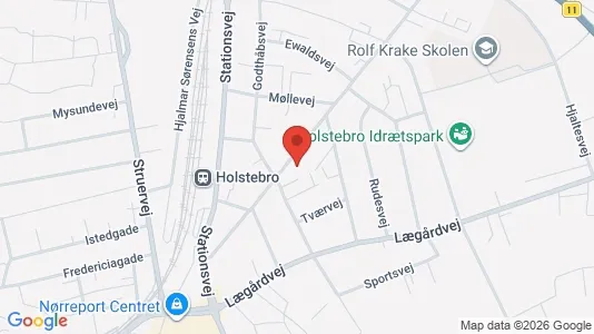 Apartments for rent i Holstebro - kort over placeringen