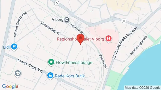 Apartments for rent i Viborg - kort over placeringen