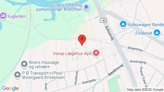 Apartments for rent i Randers SV - kort over placeringen