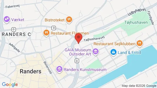 Apartments for rent i Randers C - kort over placeringen